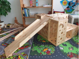 dřevěná skluzavka 116 cm