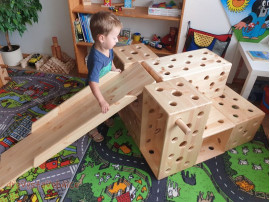 dřevěná skluzavka 116 cm