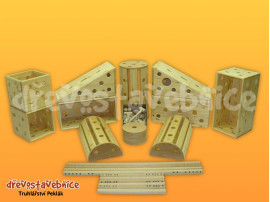 Polikarpova stavebnice - sestava pro materskou skolu ze skandinávského borového dreva