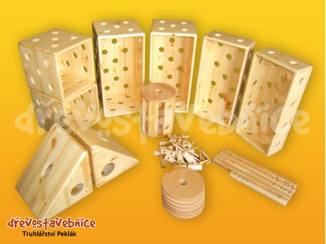 Dřevěné geometricke tvary Polikarpovky pro děti