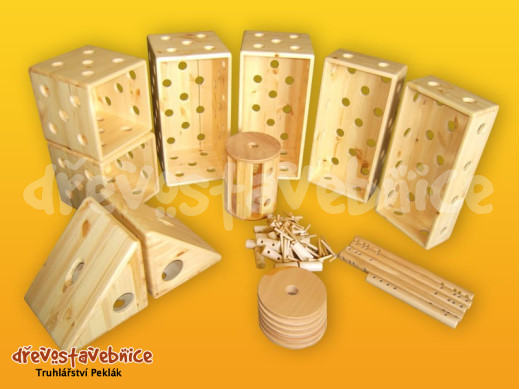 Dřevěné geometricke tvary Polikarpovky pro děti